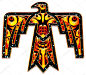 本机符号或图腾-雷鸟象征着权力、 保护和力量。他常常被认为是最强大的国家的所有精神和能也变成人的形式