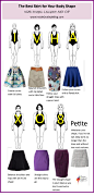 whats the best skirt for your body shape: 