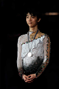 Yuzuru Hanyu of Japan poses after his second place and silver medal the Mens Free Skating event during day two of Trophee Eric Bompard ISU Grand Prix...