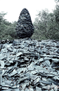 Andy Goldsworthy的大地雕塑艺术作品