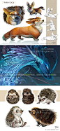 127张大眼睛发光欧美风卡通Q版妖怪动物参考CG图片精灵拟人迪士尼-淘宝网