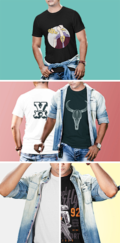 米田主动设计采集到素材_文化衫T恤