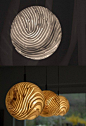 Spherical fingerprint chandelier