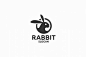 兔子元素logo设计
