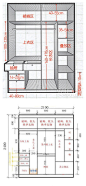 【衣柜的黄金比例】被褥区：高度400-500mm；上衣区：高度1000-1200mm；抽屉：宽度400-800mm；百宝格：单层高度80-100mm；叠放区：高度350mm-500mm；长衣区：高度1400-1700mm ；踢脚线：高度80-100mm；裤架：高度80-100mm。（衣柜的格局因个人的生活习惯千变万化，用心设计，一定找到属于你的标准！)