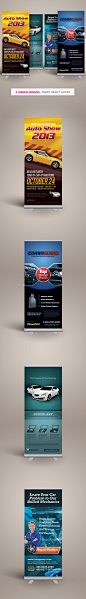 Premium Automotive Business Roll-up Banners : Premium Automotive Business Roll-up Banners are design templates created for sale on Graphic River. More info of the template and how to get the template sourcefiles can be found on this page http://graphicriv