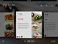 美食家配方管理iPad应用界面设计