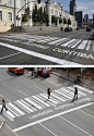 Pedestrian Crossing Street Art Combo ~ designcombo: 