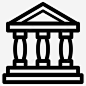 传统银行古典宫廷图标 标志 UI图标 设计图片 免费下载 页面网页 平面电商 创意素材