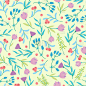 Cute abstract seamless pattern with small colorful