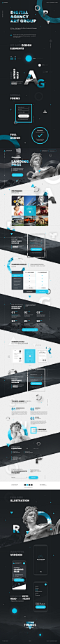 Digital Agency Art-Group : Onepage template for Digital Agency Art-Group. 