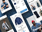 Denim. checkout cart denim iphonex ios clothing fashion app minimal ecommerce mobile ux ui sketch