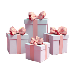 BOOM素材盒采集到圣诞节日礼品盒子礼物蝴蝶礼结促销喜庆春节活动元素PNG免抠素材