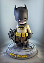 Author Luis Gomez-Guzman: " this is a 3D sculpt I did few months ago following an Alberto Varanda´s design, "Little Batman" "