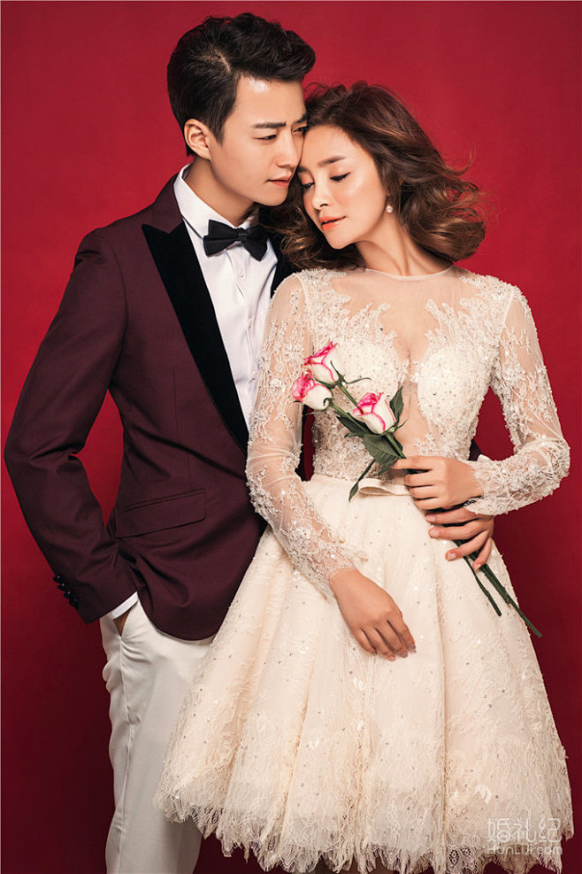 玫瑰之约 时尚韩式定制婚纱照