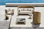 意大利现代户外家具布艺组合沙发
