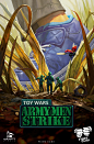 Army Men Strike, Grafit Studio : Game posters that brings us back to childhood! Created for "Army Men Strike"