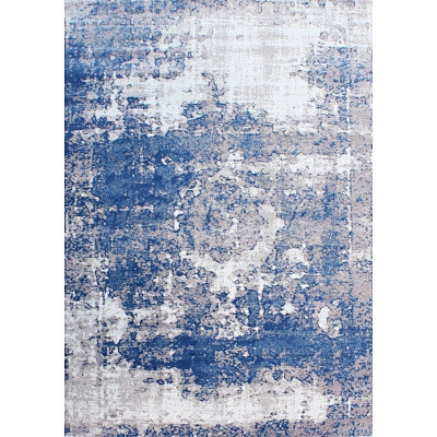 土耳其进口地毯客厅蓝灰色艺术抽象北欧美式...
