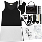 A fashion look from April 2015 featuring black sleeveless cocktail dress, kohl shoes and yves saint laurent purses. Browse and shop related looks.