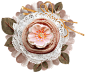 欧式奢华古典复古相框纹理花卉照片手账装饰免抠PNG图案 (3)