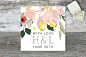 "Spring Blooms" - Wedding Favor Tags in Blush by Susan Moyal.
