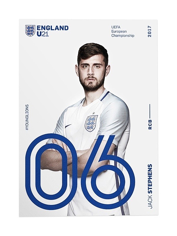 England U21足球队品牌视觉设计...