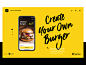 Tasty burger ui design case study tubik