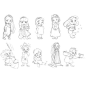 Cute / Baby Disney Princesses. ✤ || CHARACTER DESIGN REFERENCES | Find more at https://www.facebook.com/CharacterDesignReferences if you're looking for: #line #art #character #design #model #sheet #illustration #expressions #best #concept #animation #draw