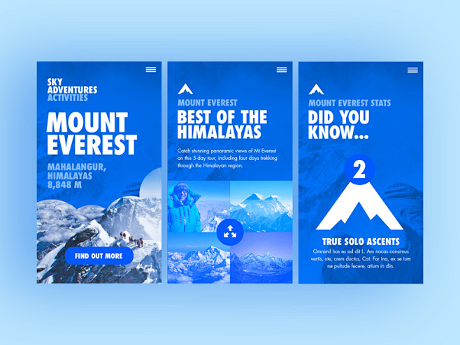 Mount Everest screen...
