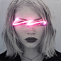 Blindness Neon Lights Portraits by Javier Martin