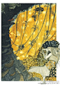 保加利亚插画师Svetlin Vassilev 从Svetlin Vassilev的插画中可以看出，奥地利著名的象征主义画家克里姆特给了他很大的启发，无论是色彩还是构图。丰富而飘渺、细腻的颜色渗透在他的插画中，就像液态的黄金，或红、蓝宝石，以及在处理细节时引人入胜的铅笔刻画。