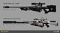 DXMD Weapon Concept design & Skin Graphic design, Martin Sabran "MSab" : Deus Ex Mankind Divided Concept on 2 of the main new weapons alternate from DXHR : Sniper Rifle  & Tranquilizer Rifle.
