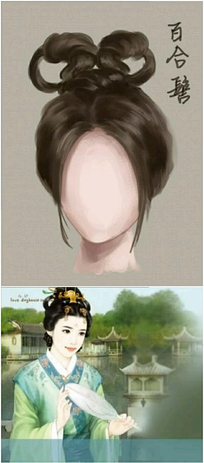 [发饰介绍]古代女子发饰_古装手绘美女图...