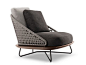 // Upholstered garden armchair Rivera Collection by Minotti | design Rodolfo Dordoni: 