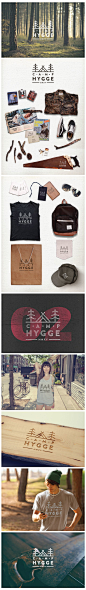 Logo design and branding concept for Camp Hygge by CogitoDesigns.