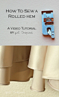 How to sew a rolled hem - Girl Inspired衣摆设计 下摆设计 服饰细节 成衣细节