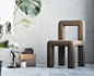 despite its name, chair TOPTUN has a simple and soft, geometric shape | Designboom Shop : Сhair TOPTUN   In ukrain, ‘toptun’ means ‘someone who walks loudly.’ Despite this chair’s name, it is soft, light and playful. It was created for social spaces like 