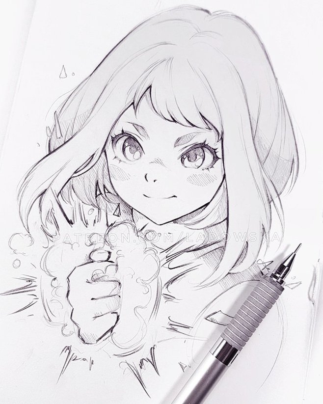 Uraraka by Ladowska