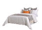 现代轻奢样板房间床上用品低调奢华软装床品主卧室内布艺陈设配套-淘宝网