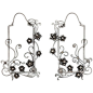 Window Pane Earrings, ht