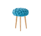 KNITTED STOOL BLUE 2 - Poufs from GAN | Architonic : KNITTED STOOL BLUE 2 - Designer Poufs from GAN ✓ all information ✓ high-resolution images ✓ CADs ✓ catalogues ✓ contact information ✓ find..