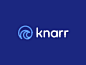 Knarr branding organic iconic logo startup visual identity data rush stream flood monoline vector technology ocean sea analytics software water naval surf wave