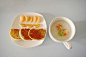  虾粥+腐乳烤馒头片+一个桔子