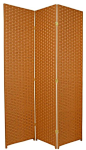 Woven Fiber Room Divider, Special Edition, Rust contemporary-screens-and-room-dividers