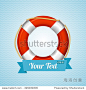 Life Bouy Background Sailor With Space For Your Text. Vector illustration