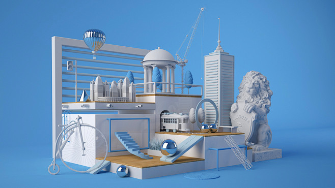 City : Cinema 4D, Vr...