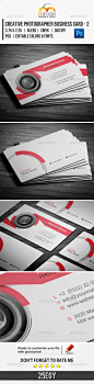 Creative Photographer Business Card - 2 - Creative Business Cards