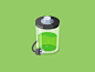 Battery sketchapp battery illustration flat style