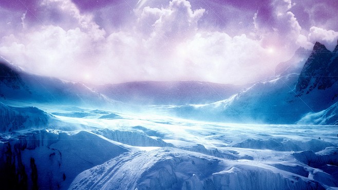 ID-945577-蓝紫雪的天空高清大图