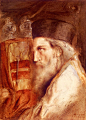 A-Rabbi Holding The Torah